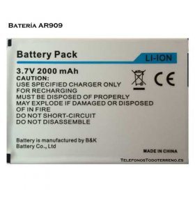 Bateria para Bravus AR909