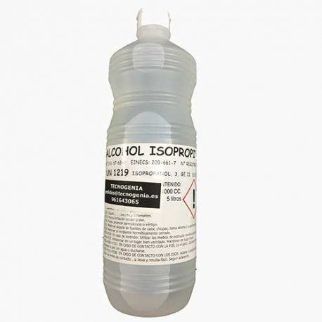 Botella Alcohol Isopropilico 1 litro