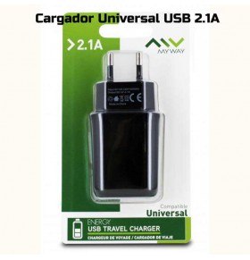 Cargador USB universal 220v de 2.1A