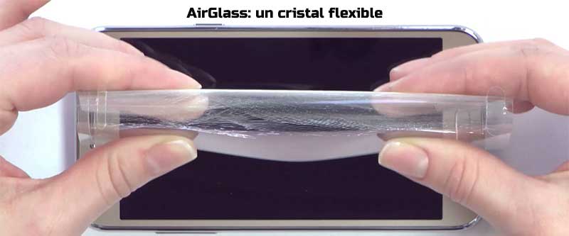 Airglass es cristal flexible
